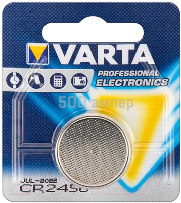 Батарейка Varta Lithium CR2450 3V / 06450101401 - фото