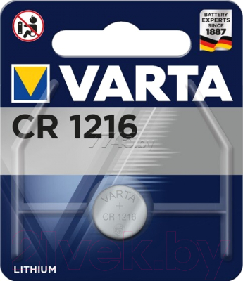 Батарейка Varta Lithium CR1216 3V / 06216101401 - фото