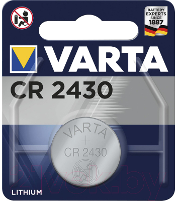 Батарейка Varta Lithium CR2430 3V / 06430101401 - фото