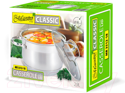 Кастрюля Maestro Classic MR-3512-18
