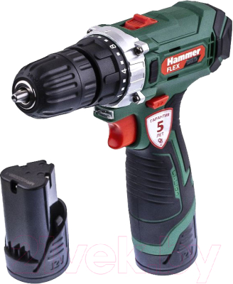 Аккумуляторная дрель-шуруповерт Hammer Flex ACD12/2CS (630797) - фото