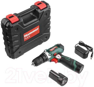 Аккумуляторная дрель-шуруповерт Hammer Flex ACD12/2CS (630797)