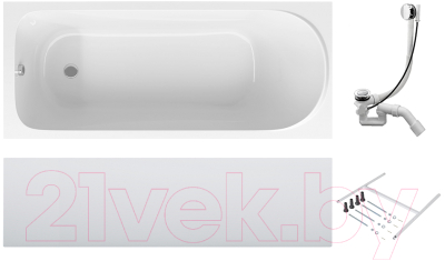 Ванна акриловая AM.PM Sense 150x70 / W75A-150-070W-KL - фото