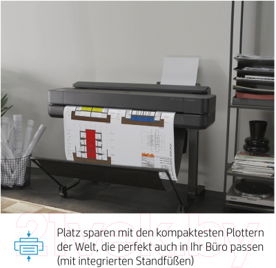 Плоттер HP Designjet T630 24-in (5HB09A)