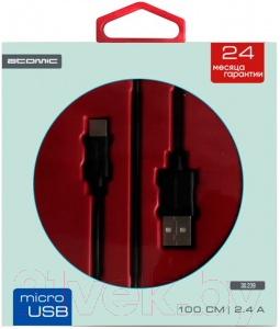 Кабель Atomic HQ-Base USB-microUSB / 30240 - фото