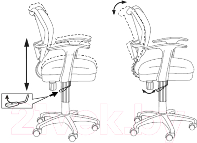 Кресло офисное Бюрократ CH-W 797/BR/TW-14C