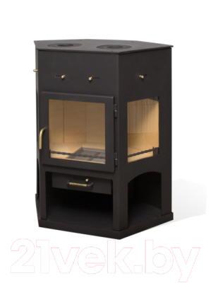 Печь-камин Мета-бел Енисей АОТ 11.0 (с плитой)