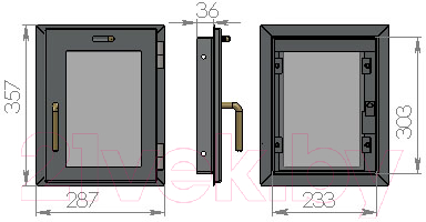 Дверца печная Мета-бел ДП-01