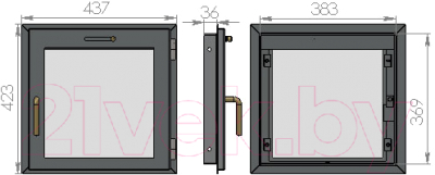 Дверца печная Мета-бел ДП-02