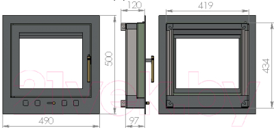 Дверца печная Мета-бел ДП-06