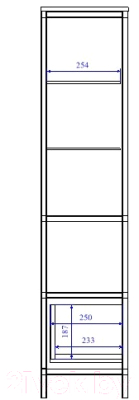 Шкаф-пенал для ванной Cersanit Botanique 30 / 63016