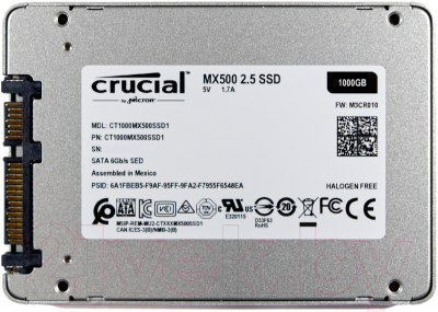 SSD диск Crucial MX500 500GB (CT500MX500SSD1)