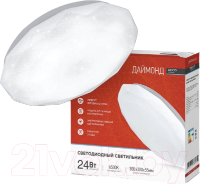 Потолочный светильник INhome Deco Даймонд / 4690612033693 - фото