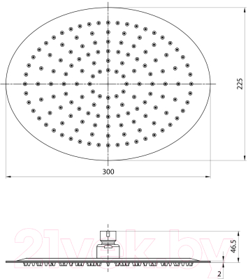 Лейка верхнего душа LEMARK LM9484S