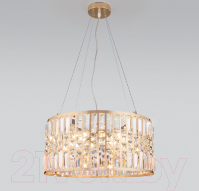 Люстра Евросвет Lory 10116/5 (золото/прозрачный хрусталь) - фото