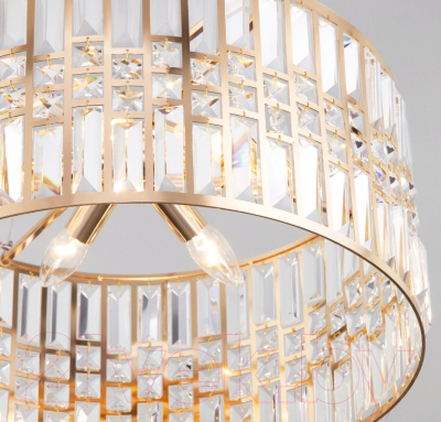 Люстра Евросвет Lory 10116/5 (золото/прозрачный хрусталь)