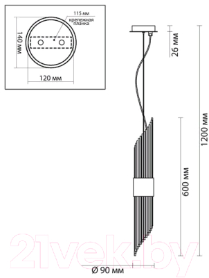 Потолочный светильник Odeon Light Flambi 4847/2
