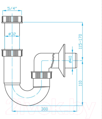 Сифон Plast Brno EM25440