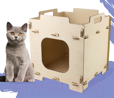 Домик для животных Woody Кошкин дом. Дом верхний / 06145