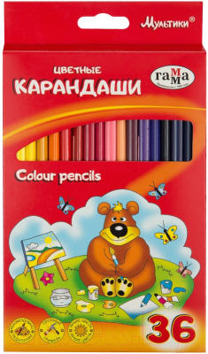 Набор цветных карандашей ГАММА Мультики / 050918-10 - фото