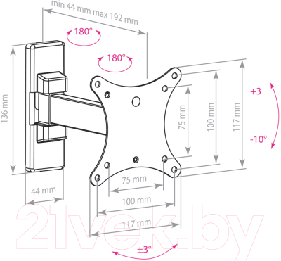 Кронштейн для телевизора ARM Media Mars-01
