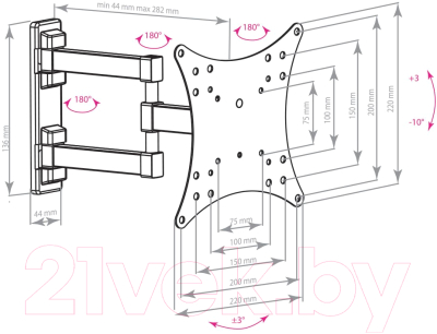 Кронштейн для телевизора ARM Media Mars-04