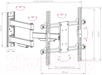 Кронштейн для телевизора ARM Media Paramount-40