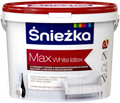 Краска Sniezka Max White Latex - фото