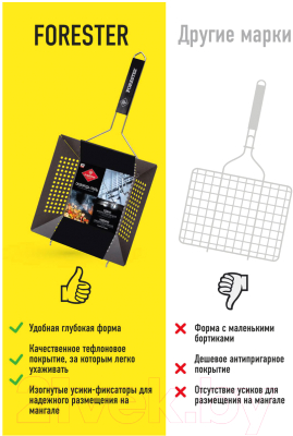 Решетка для мангала Forester BQ-N14