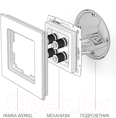 Розетка Werkel WL04-Audiox4 / a046595