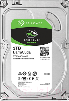 Жесткий диск Seagate BarraCuda 3TB (ST3000DM007) - фото