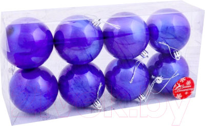 Набор шаров новогодних Зимнее волшебство Глянец / 1009341 - фото