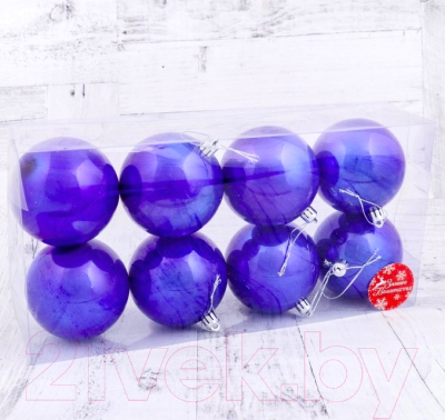 Набор шаров новогодних Зимнее волшебство Глянец / 1009341