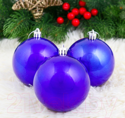 Набор шаров новогодних Зимнее волшебство Глянец / 1009341