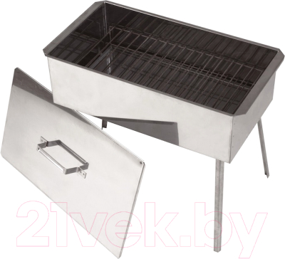 Коптильня Кедр Плюс С поддоном и ножками 50x27x17.5 / К2-0.8БНПн - фото