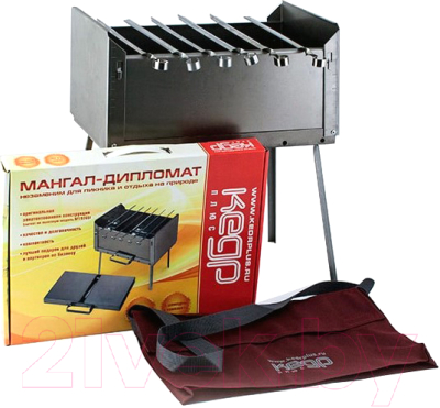 Мангал Кедр Плюс Дипломат 41x28x48 / МД-6с
