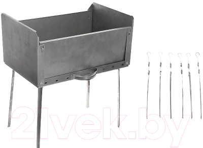 Мангал Кедр Дипломат 410x280x480 / МД-6