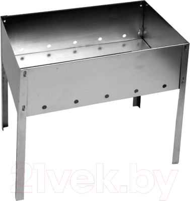 Мангал Кедр Сборный 350x250x350мм / МСБ-350 - фото