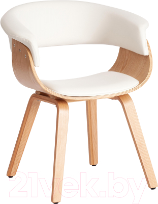 Стул Tetchair Vimta дерево/металл/экокожа (белый) - фото