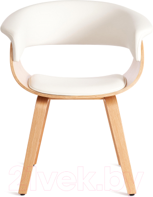 Стул Tetchair Vimta дерево/металл/экокожа (белый)
