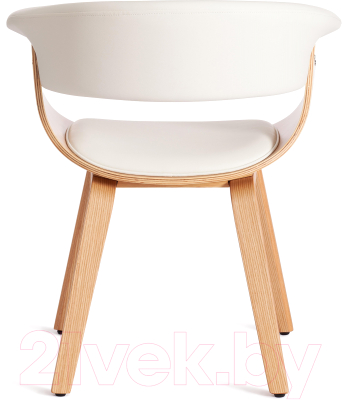 Стул Tetchair Vimta дерево/металл/экокожа (белый)