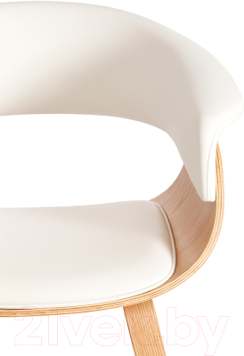 Стул Tetchair Vimta дерево/металл/экокожа (белый)