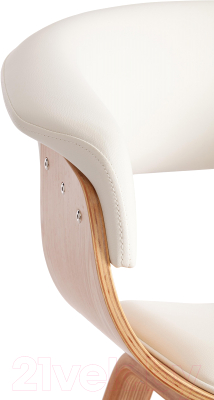 Стул Tetchair Vimta дерево/металл/экокожа (белый)