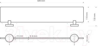 Полка для ванной Bemeta 104102044