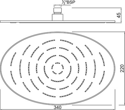 Лейка верхнего душа Jaquar OHS-CHR-1635