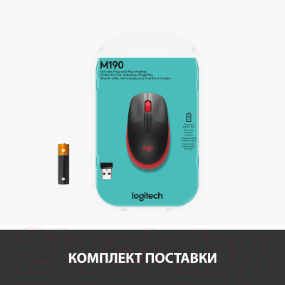 Мышь Logitech M190 Red / 910-005908