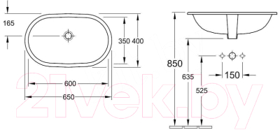 Умывальник Villeroy & Boch O.Novo 41626001