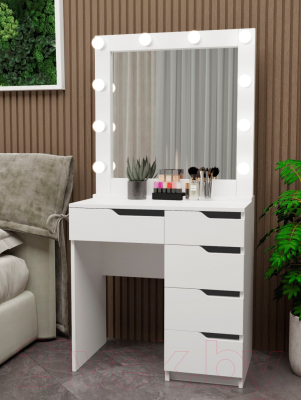 Туалетный столик с зеркалом Мир Мебели SV-26 с подсветкой