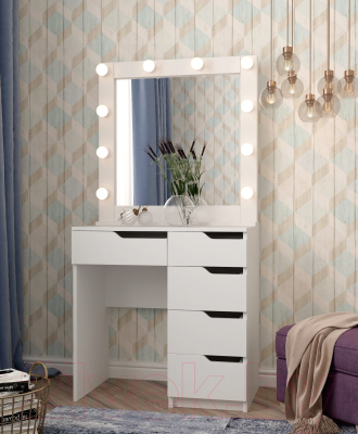 Туалетный столик с зеркалом Мир Мебели SV-26 с подсветкой