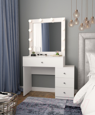Туалетный столик с зеркалом Мир Мебели SV-44 с подсветкой